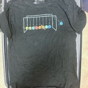 Threadless Black Short Sleeve Tee with Colorful Graphic